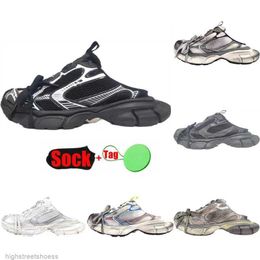 Casual Shoes 3xl Trainer Mule Paris Men Women Chunky Bottom Silver Grey Triple Black White Multi Mens Summer Sport Loafers Flat Breathable Designe