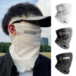 Scarves Unisex Anti-UV Face Cover Outdoor Silk Breathable Mask Neck Wrap Sports Sun Proof Scarf