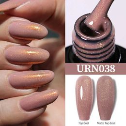 Nail Polish Sugar pink nude gold glitter nail gel polishing semi permanent varnish nail gel UV LED ergonomics nail art design d240530
