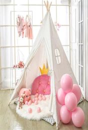 135CM Teepee Tent for Kids Foldable Children039s Play House Tents for Girl Boy Indoor Outdoor Wigwam Play House Toys for Childr9480505