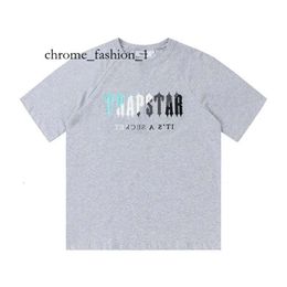 Trapstar Shirt High Quality Mens T-Shirts Designer Shirts Print Letter Luxury Black And White Grey Rainbow Colour Summer Sports Fashion Top Size S-Xl Shirt Trap 359