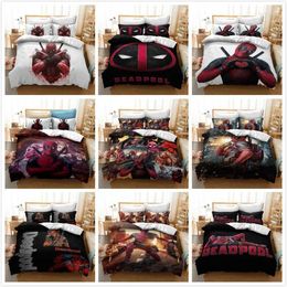 Bedding Sets Boys Cartoon Hero Set For Kids Bedroom Decor Single Twin Size Bedspreads Duvet Covers Sheets Girls Home Cover