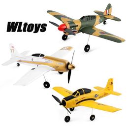 Electric/RC Aircraft WLtoys A220 A210 A260 2.4G 4ch 6G/3D stunt aircraft six axis RC fighter electric glider unmanned aerial vehicle outdoor toys Q240529
