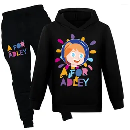 Clothing Sets A For Adley Cartoon Baby Girls Outfits Fashion Kids Sweatshirt Pants Children Clothes Teenagers Boys Sports Suit