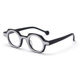 Güneş gözlüğü fasion asetat düz lens gözlükleri kadın ve erkek gösteri çerçevesi 247x