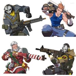 Wall Stickers Three Ratels CDM324 Game Shooter Anime Sticker For Gabinete Gamer Car Hood Laptop Decal