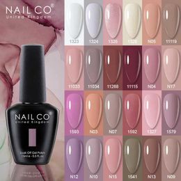 Nail Polish NAILCO 131 color Vernis semi permanent UV varnish gel nail polish for nail art gel ergonomics design top basic varnish mixing d240530