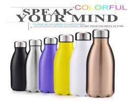 creative drinkware cola shaped water bottle double walled quality steel outdoor water bottle christmas gifts7847586