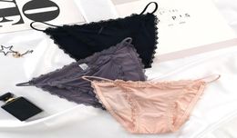 3PCS Sexy Lace Panties for women thong Bikini Hollow Out ladies underwear Seamless Panty LowRise female Briefs Fashion2840735