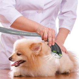 Professional Dog Brush Vacuum Cleaner Attachment 1.26 In Soft Cats Dogs Dematting Comb Undercoat Rakes For Short To Long Hair