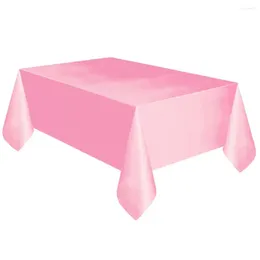 Table Cloth Rectangle Dining Cover Solid Colour Wedding El Birthday Buffet Set Tablecloth Decoration