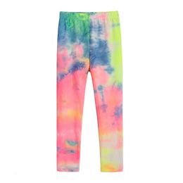 Tight Kids Ankle Length Girls Printed Leggings 1-11Y Child Casual Long Pants for Outdoor Travel Clothes L2405