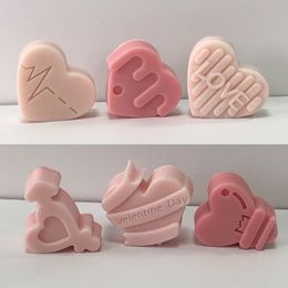 Multicavity Love Heart Chocolate Silicone Mould Candy Biscuit Mould Love Ice Tray Baking Tool Gift Love Fondant Cake Candle Mould