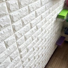 Wallpapers 3D Brick Wall Stickers Wallpaper Decor Foam Waterproof Covering For Kids Living Room DIY Background