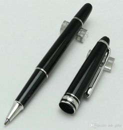 Limited Edition Black Resin Series Silver Trim Classique MT Ballpoint PenFountain Pen for Writing3663010
