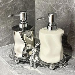 Liquid Soap Dispenser Irregular Ceramic Lotion Bottle Press Hand Sanitizer Body Wash Shampoo Bathroom Accessories Gift