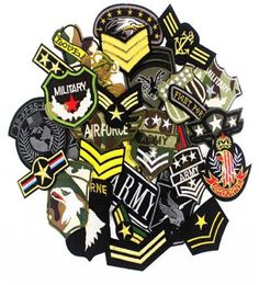 Army Military Patches Clothes Embroidered Tactical Badges Iron on Stickers for Jeans Jacket2729841