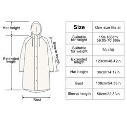 Hooded Rain Coat Women Men Impermeable Thickened Waterproof Raincoat Tourism Outdoor Hiking Raincoat For Height 150-188cm