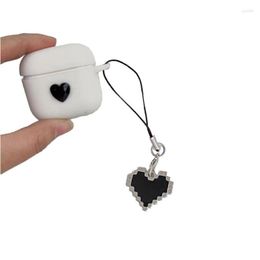 Keychains Lanyards Love Heart Phone Pendant Novel Hollow Butterflies Tassels Y2K Girl Niche Keychain Handmade Lanyard Drop Delivery Dh5Wg