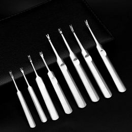 Stainless Steel Cuticle Pusher Pusher Nail Art Fork Manicure Tool For Trim Dead Skin Fork Nipper Pusher Trimmer Cuticle Remover