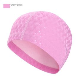 Comfortable Caps For Swim High Quality Cooling Swimming Cap Elastic Pvc Waterproof Solid Color Durable Diving Caps Unisex Summer