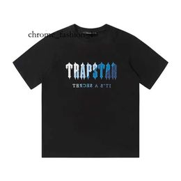 Trapstar Shirt High Quality Mens T-Shirts Designer Shirts Print Letter Luxury Black And White Grey Rainbow Colour Summer Sports Fashion Top Size S-Xl Shirt Trap 110