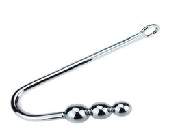 Dia 2035mm large stainless steel anal hook with 3 ball metal anal plug butt plug anal sex toys for couples adult games1474874