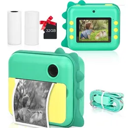 Digital Cameras Children Instant Camera Print For Kids 1080P Video Po With Paper Birthday Gift Child Girl Boy