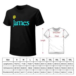 Men's T-Shirts James Band T-shirt Custom Design Your Own Boys White Short sleeved T-shirt Cavai Dress Solid Colour Mens T-shirtL465