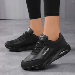 Casual Shoes Women Comfortable Thick Sole Sneakers Fashionable Outdoor Running Breathable Sport Walking Platform Flats