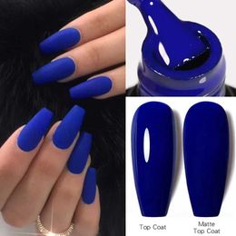 Nail Polish UR SUGAR 7.5ml Matte Blue Purple Dark gel nail polish Blend for Base gel Top Coat Soap UV LED Nail Art Handle d240530