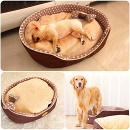 Double Sided Dog Bed Big Size Extra Large Dogs House Sofa Kennel Soft Fleece Pet Dog Cat Warm Bed S-L pet accessories