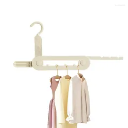 Hangers Clothes Drying Hanger Foldable Laundry Organiser Rack Space-Saving Retractable Multi-Hole Garments For