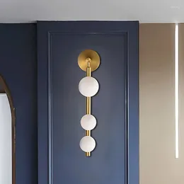 Wall Lamp Nordic Corridor Hardware Lamps LED G9 For Bedroom Bathroom TV Background Gold Black Lighting Decorative Simple Sconces
