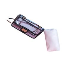 투명한 젤리 가방 격자 크로스 바디 백 2022 여름 새로운 품질 PVC 여자 039S 디자이너 핸드백 체인 어깨 메신저 9605508