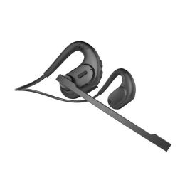 Earphones Cell Phone Earphones Trucker Bluetooth Headset Sports Wireless Headphones with Removeable Boom Microphone Mute Button Open Ear Blu
