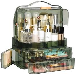 Cosmetic Bags American Makeup Organizer Waterproof and Dtproof Makeup Organizer Box Fully Open Makeup Display Box with Cover G240529