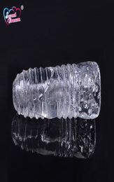 Sweet Dream Men Masturbator Crystal Transparent Pocket Pussy Clear Silicone Realistic Vagina for Man Male Sex Products BLM035 C198228886