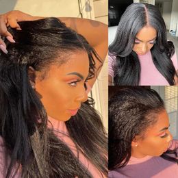 4c hairline Curly Baby Hair full lace human hair Wig natural HD Lace Frontal Wig perruque Kinky Straight Lace Front Wigs pre plucked for black women