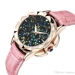Woman watch gift waterproof Dazzling dial Luxury Fashion Quartz clothing Watches girl Dress Student clock wristwatch 274H