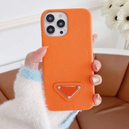Cases Designer Luxury Leather Phone Case for Samsung Galaxy S23 S24 S20 S21 FE Note 20 Ultra 5G | Velvet Lining Orange