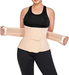 Postpartum Belly Band Abdominal Binder Post Surgery Csection Wrap Girdle Recovery Belt Back Support 240530