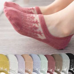 Socks Hosiery 3 pairs/batch womens invisible summer thin casual womens socks silicone anti slip high-quality socks Chaussette Sokken d240530