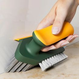 4 In 1 Tile And Grout Cleaning Brush Corner Scrubber Tool Tub Floor Brushes Multifunctional Gap