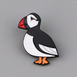 Brooches Cute Sea Bird Enamel Pins Cartoon Animal Fashion Jewellery Lapel For Backpacks Bags Gifts Wholesale