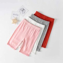 Leggings Tights Trousers Summer childrens shorts are made of cotton knees for girls and high stretch gggs girls. clothing is suitable WX5.29UUB1