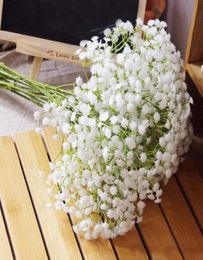 90Heads 52cm Babies Breath Artificial Flowers Plastic Gypsophila DIY Floral Bouquets Arrangement for Wedding Home Decoration5847294