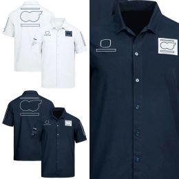 Apparel 2023 New Formula 1 Team Shirt F1 Shirts Men's Casual Fashion Short Sleeve Shirt Racing Extreme Sports Breathable Buttons Shirt