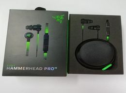 New Released Razer Hammerhead Pro V2 Headphone In Ear Earphone With Microphone Gaming Headsets Noise Isolation Stereo Bass6250203