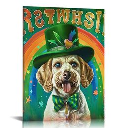 Who Need Luck When You Have Bichon Frise St. Patrick's Day Poster Prints Bichons Dog Breed Lovers Gifts Idea Merch Art Wall Decoration - 009